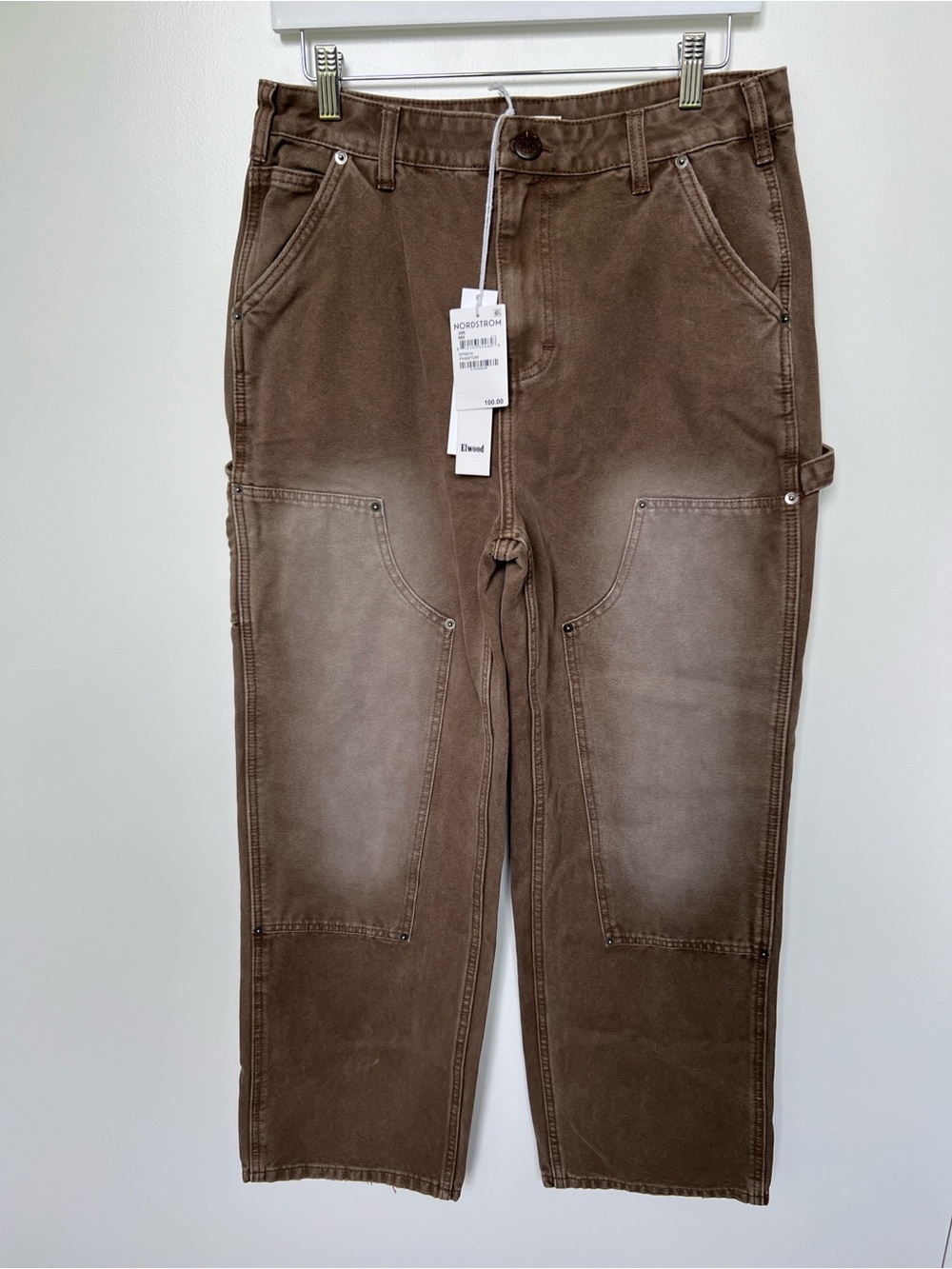 Elwood Men's Brown Carpenter Pants NWT